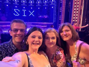 Meg with her Dad and Mom-Wes and Jennifer Phinney and her sister Emeline.